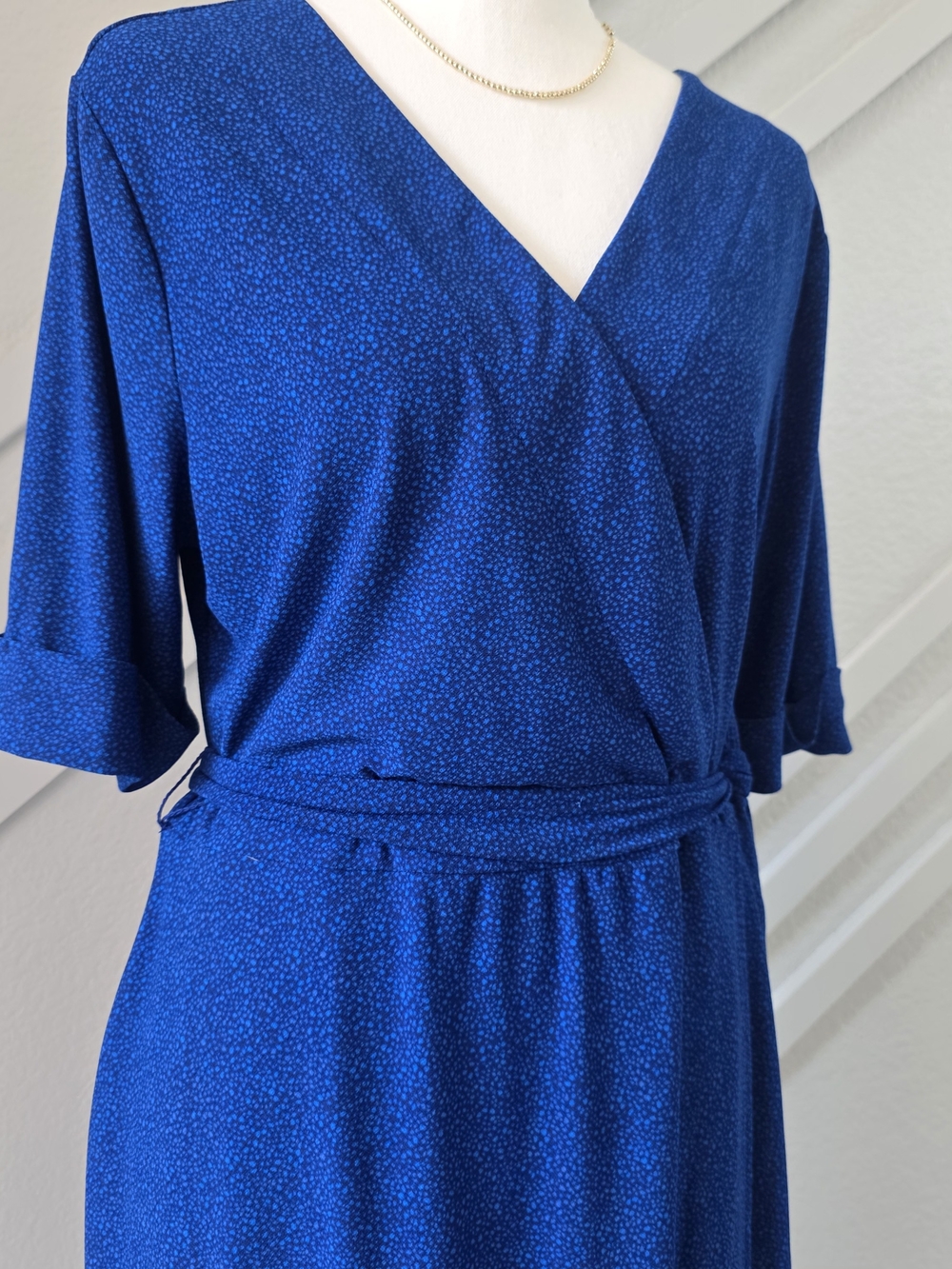 Apt. 9 Cobalt Blue Wrap-Style Midi Dress